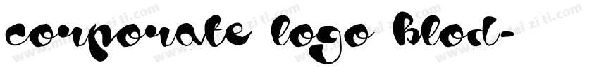 corporate logo blod字体转换